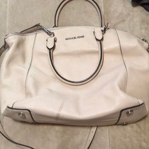 Beautiful beige Michael kors satchel bag